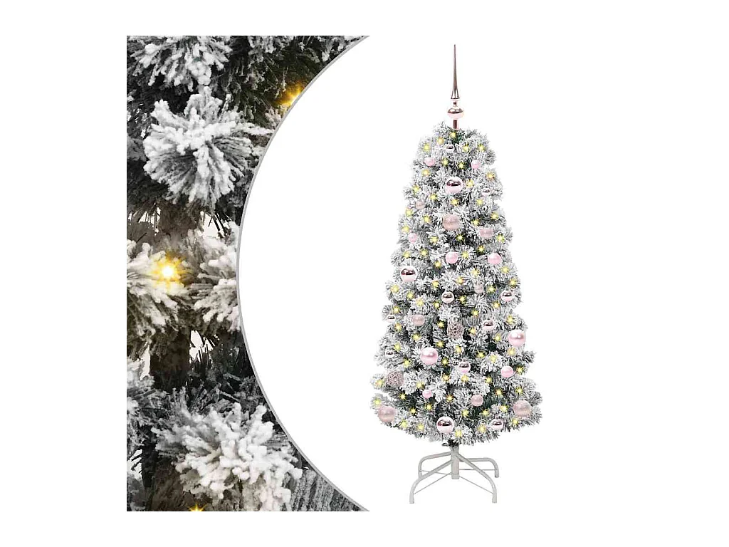 Sapin de Noël Artificiel à Branches Articulées 120 cm PVC