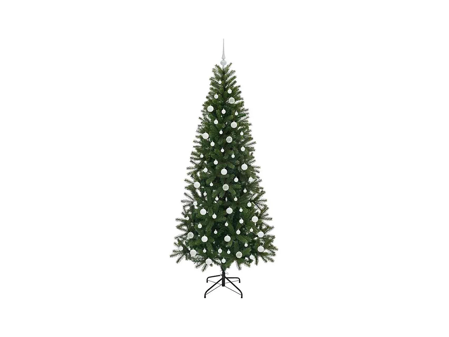 Árvore de Natal Artificial com 300 LEDs Verde 210 cm PE e PVC