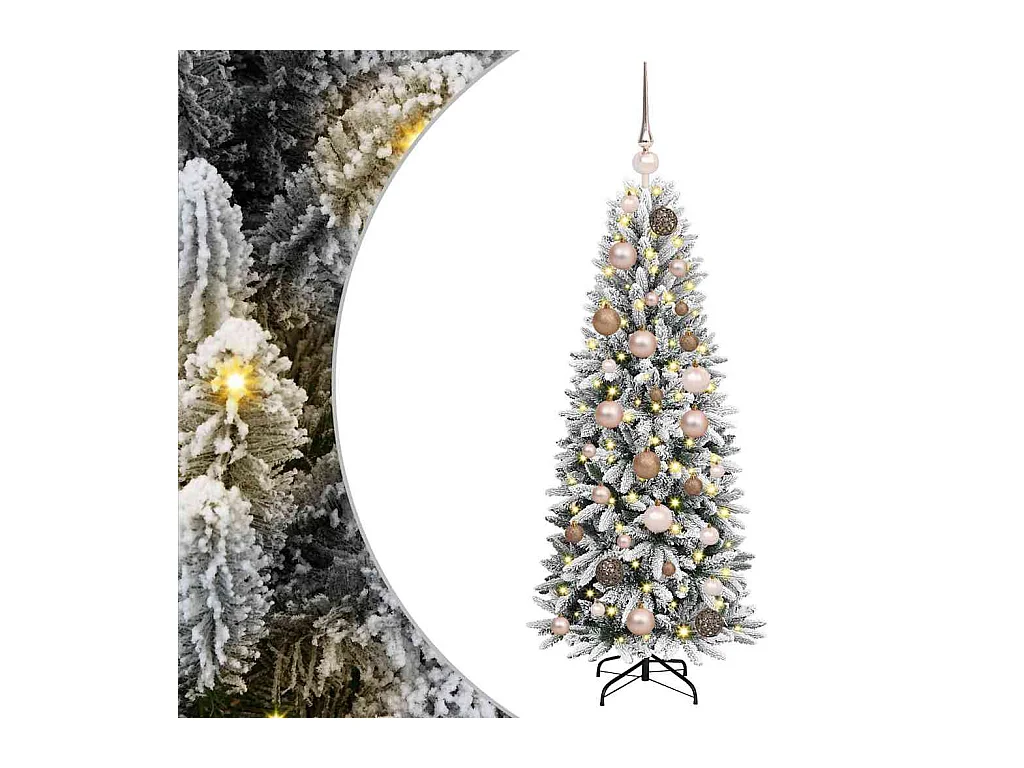 Árbol de Navidad artificial con 150 LED 53 x 53 x 120 cm