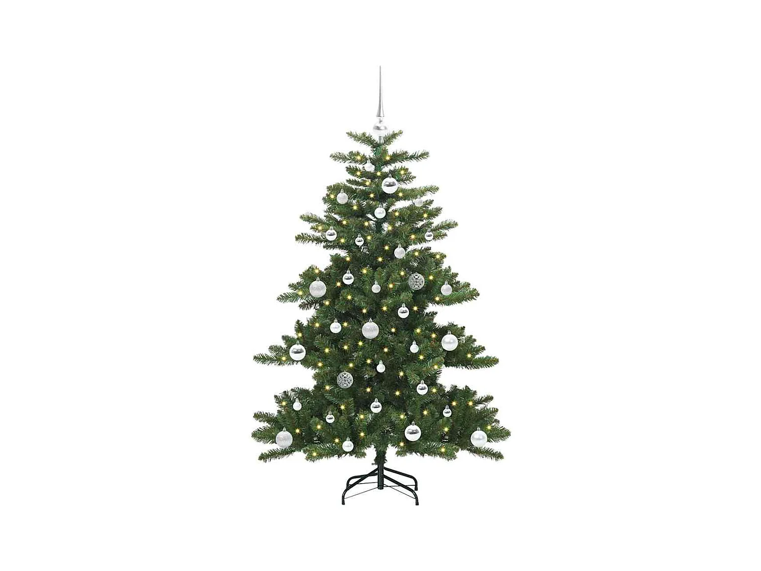 Árbol de Navidad artificial con ramas articuladas 150 cm PVC
