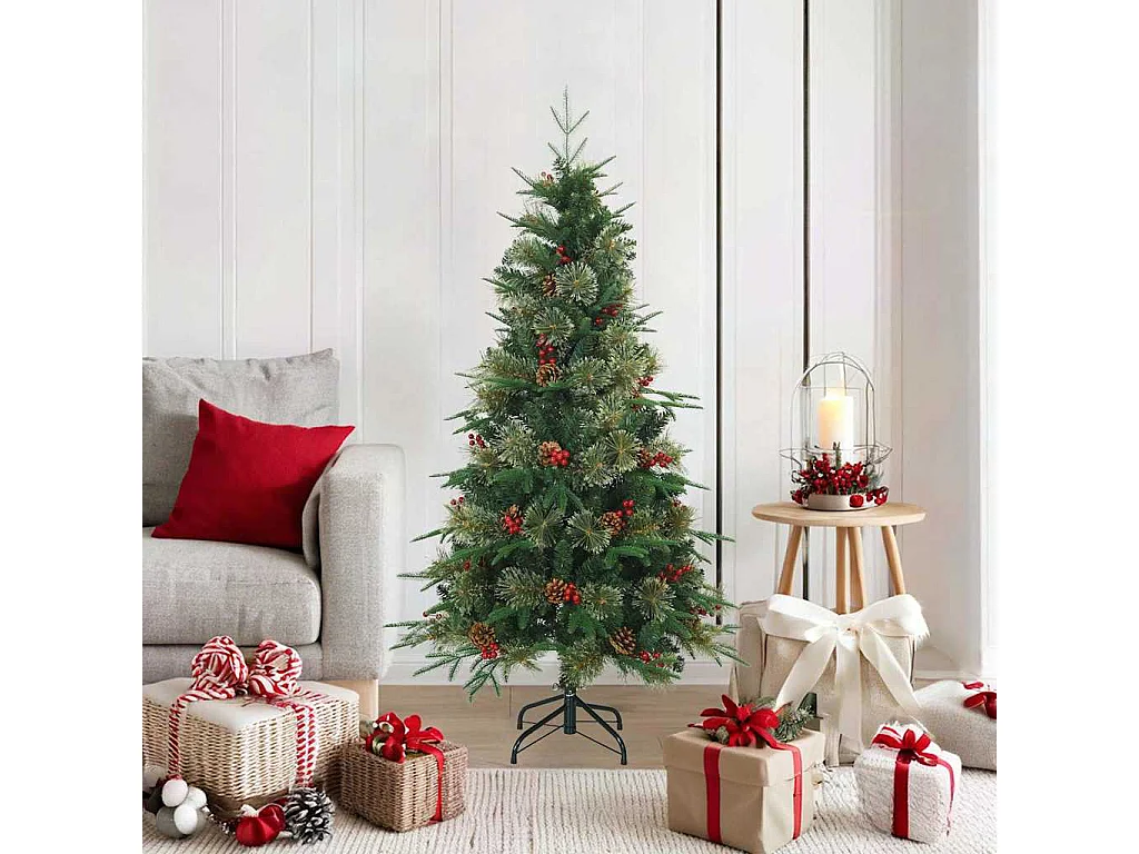 Sapin de Noël Artificiel à Branches Articulées Vert 150 cm