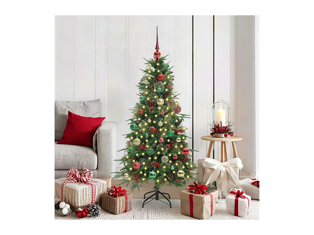 Árbol de Navidad artificial con ramas articuladas Verde 150 cm
