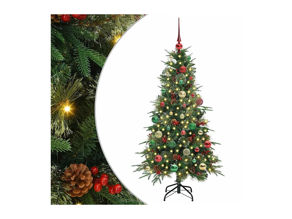 Árbol de Navidad artificial con ramas articuladas Verde 150 cm