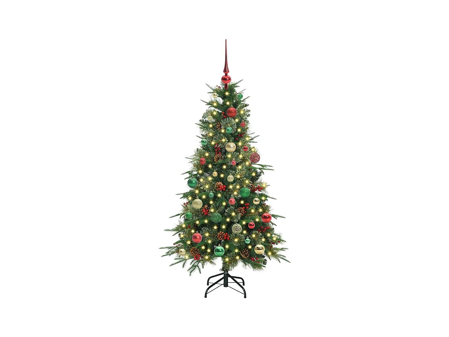Árbol de Navidad artificial con ramas articuladas Verde 150 cm
