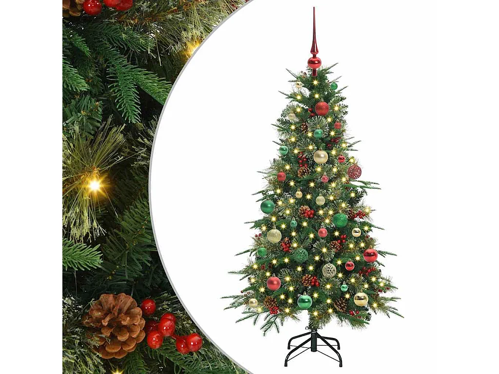 Sapin de Noël Artificiel à Branches Articulées Vert 150 cm