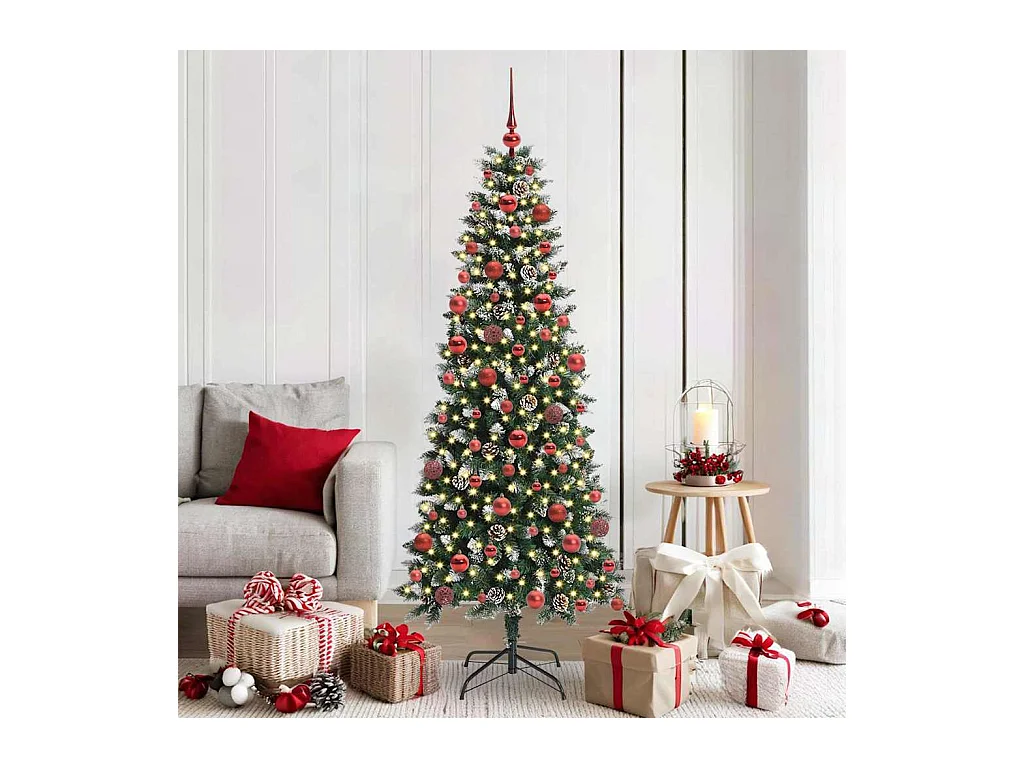 Sapin de Noël artificiel avec 300 LED Vert 76 x 76 x 180 cm