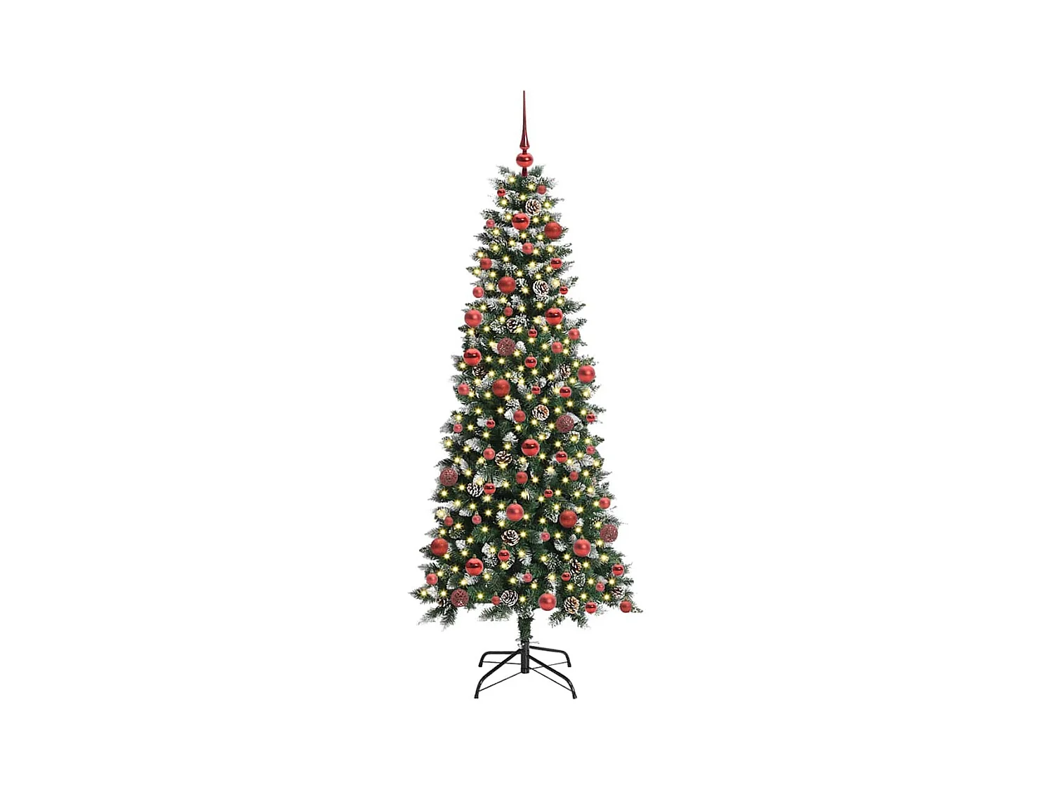 Sapin de Noël artificiel avec 300 LED Vert 76 x 76 x 180 cm