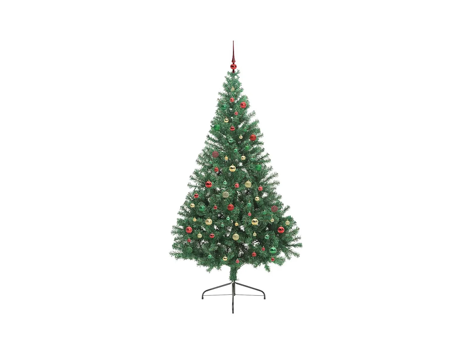 Árvore de Natal Artificial Pré-iluminada Verde 210 cm PVC