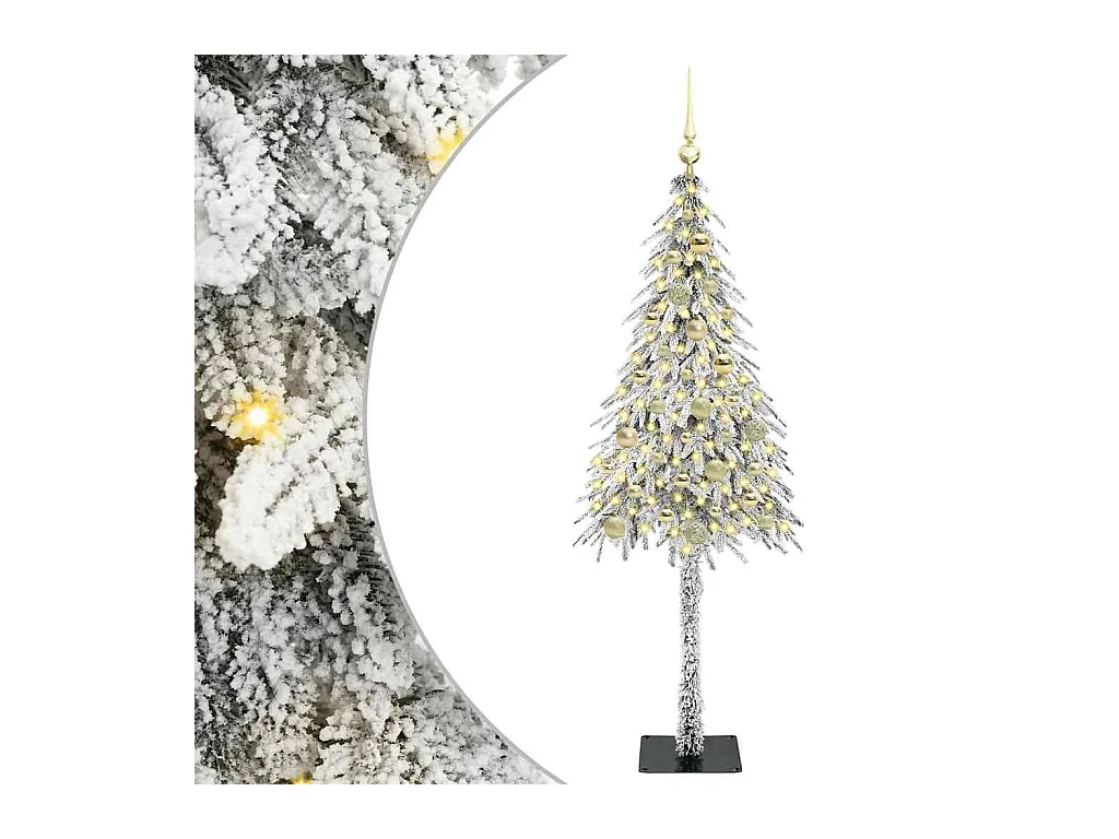 Árvore de Natal com 150 LEDs com suporte Branco 150 cm PE e Aço