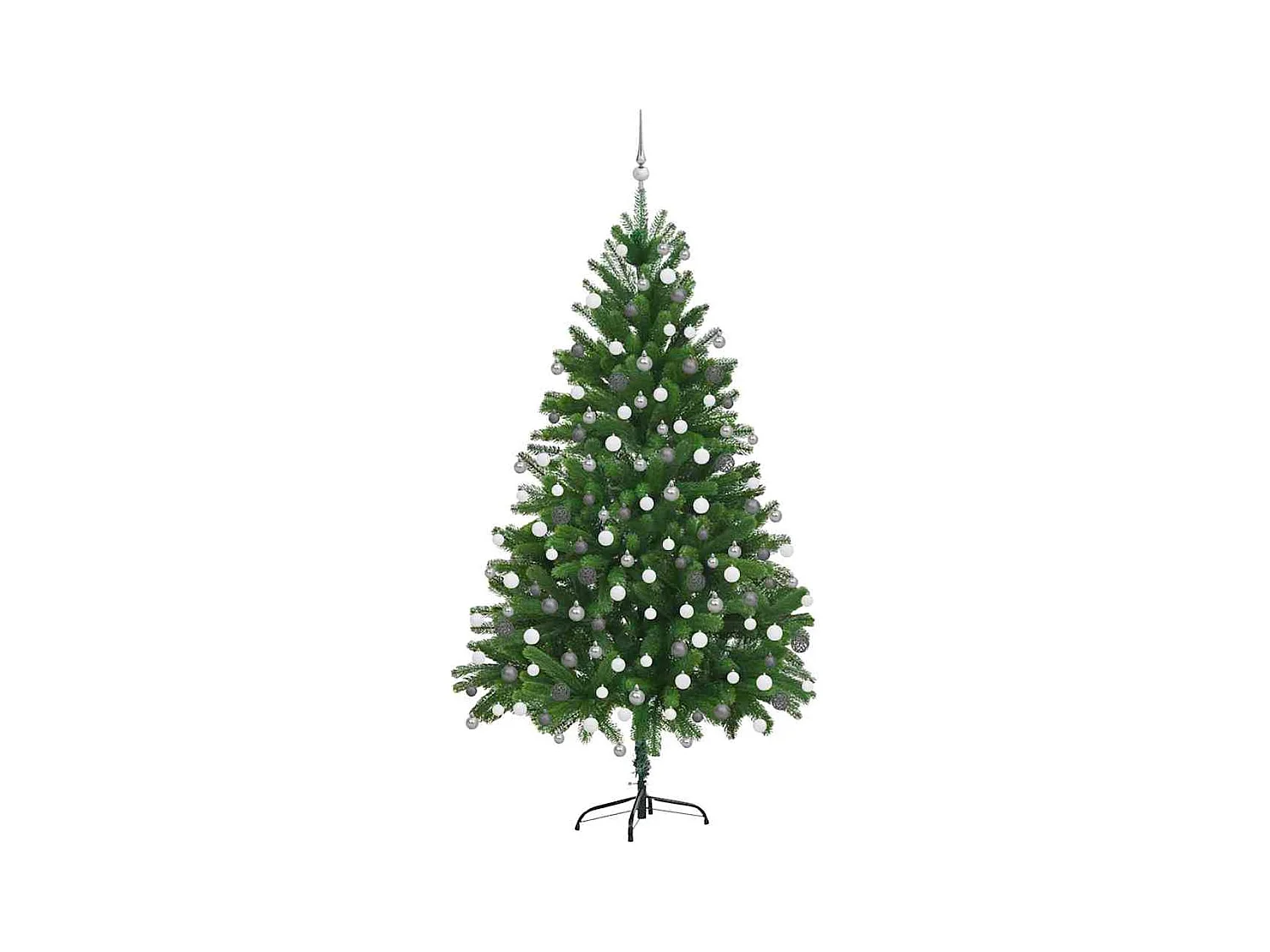 Árbol de Navidad con 300 LED con soporte Verde 180 cm PE