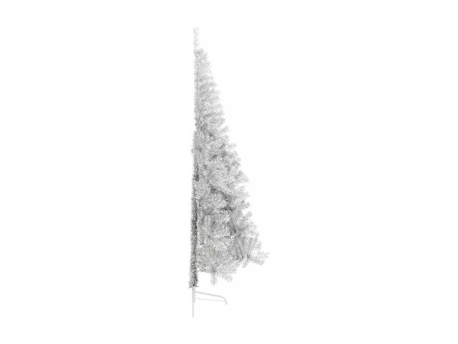 Sapin de Noël artificiel pré-éclairé Argent 240 cm PET