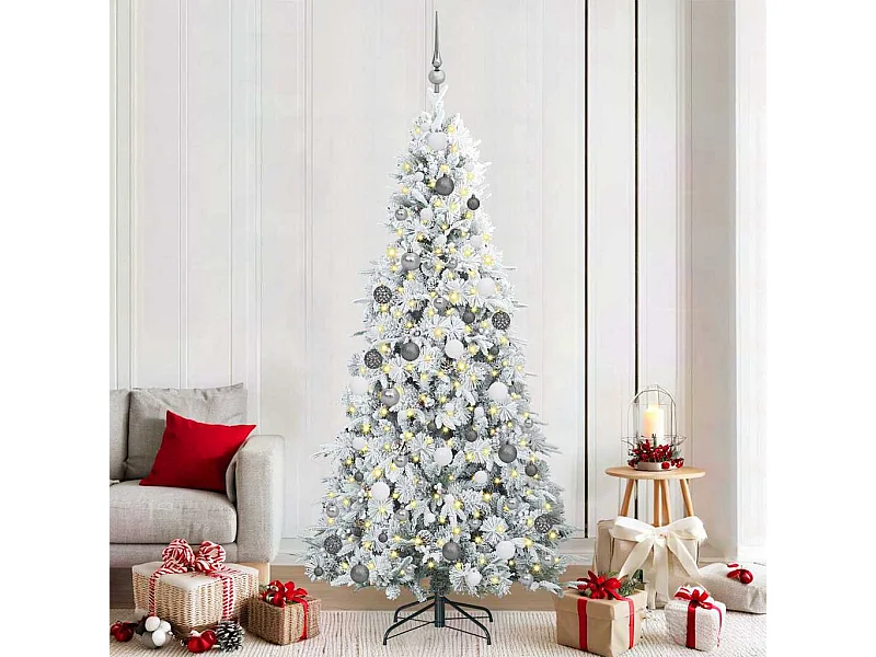 Árbol de Navidad artificial con ramas articuladas Verde 210 cm