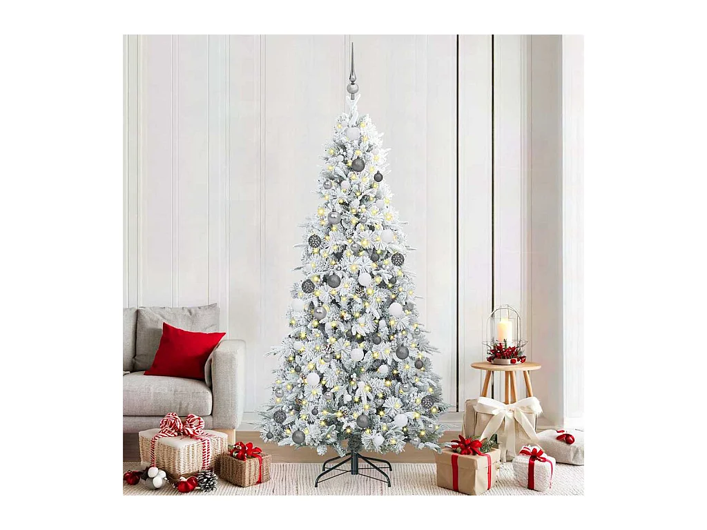 Árbol de Navidad artificial con ramas articuladas Verde 210 cm