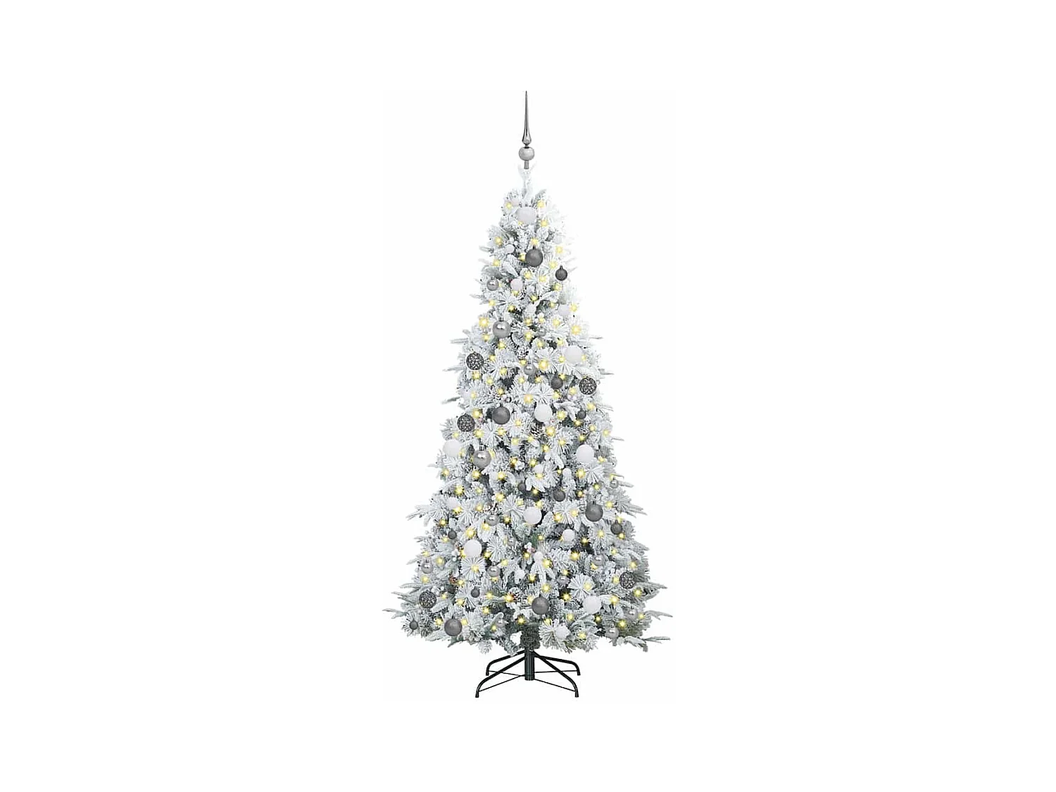 Árbol de Navidad artificial con ramas articuladas Verde 210 cm