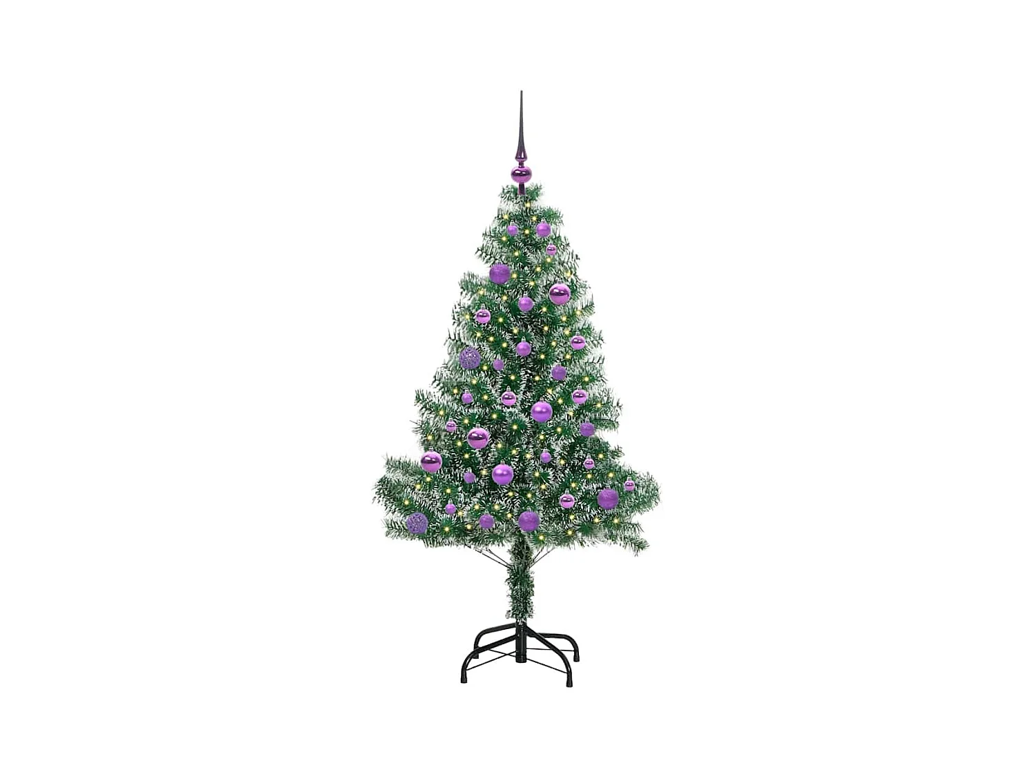 Arbre de Noël artificiel floconné de neige avec lumière LED