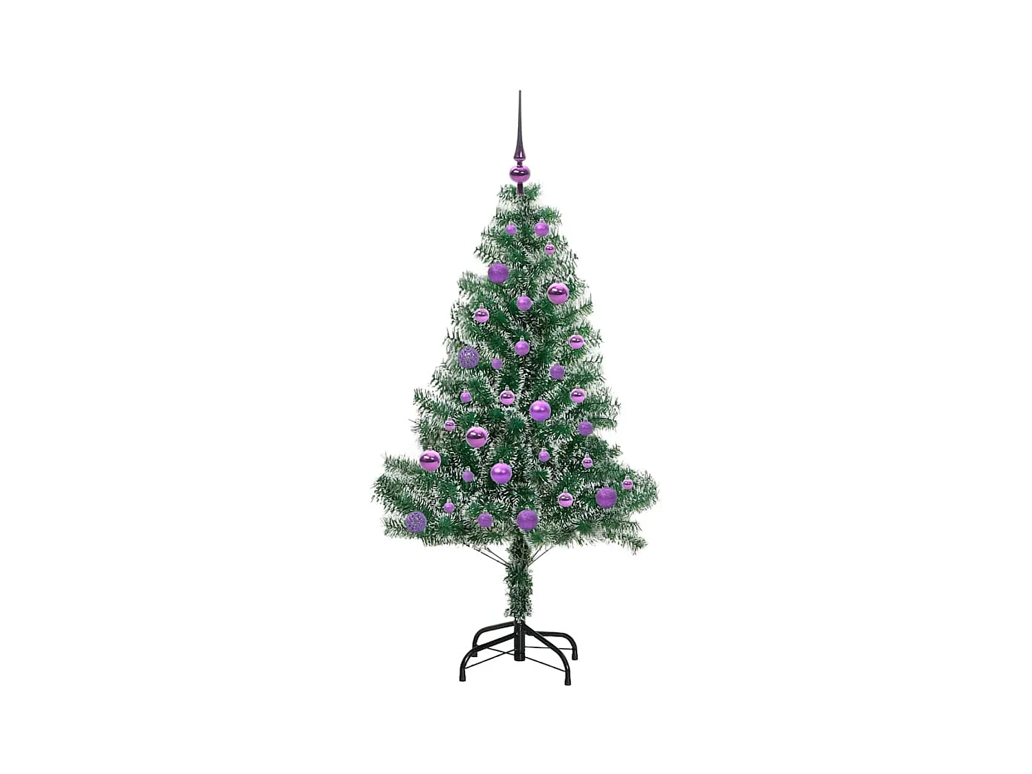 Arbre de Noël artificiel floconné de neige avec lumière LED