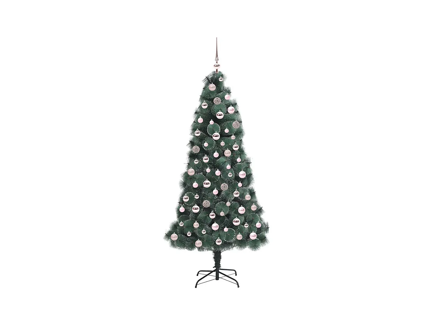 Arbre de Noël artificiel pré-éclairé avec ensemble de boules