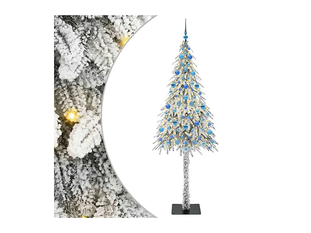 Árvore de Natal com 300 LEDs com suporte Branco 210 cm PE e Aço