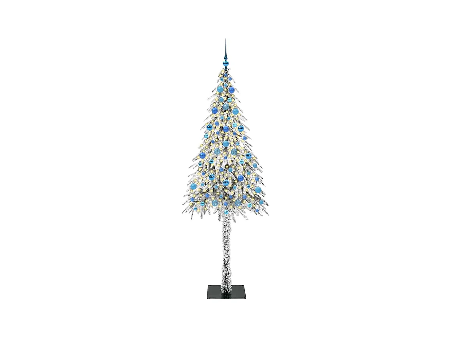 Árvore de Natal com 300 LEDs com suporte Branco 210 cm PE e Aço