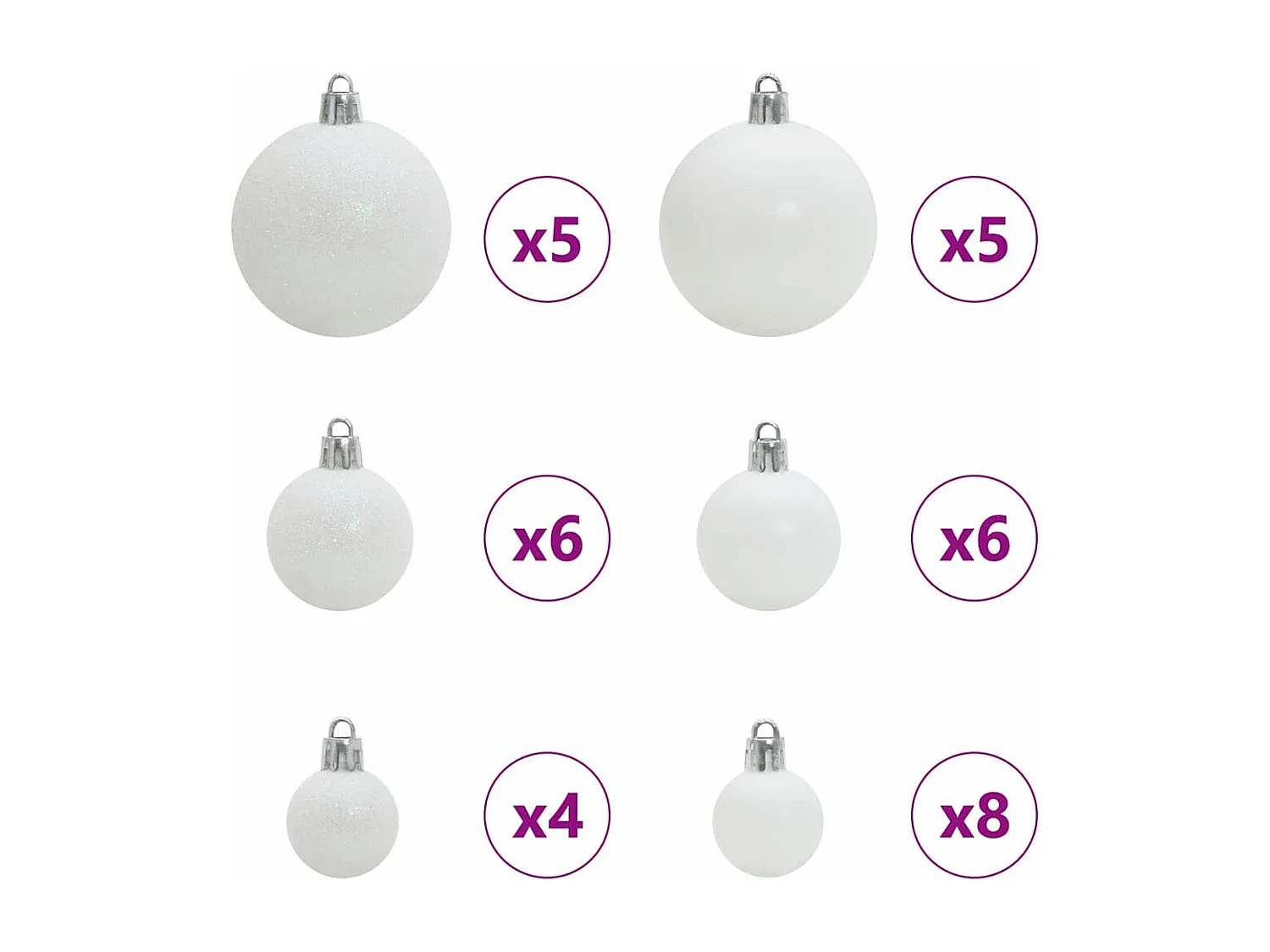 Sapin de Noël artificiel avec 150 LED Blanc 63 x 63 x 150 cm