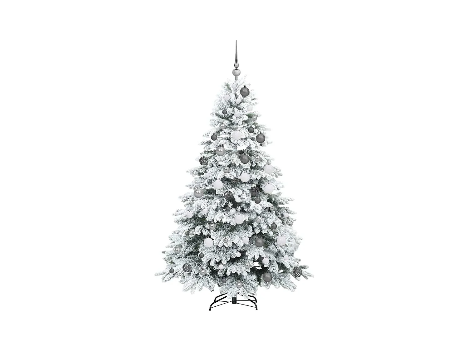 Kunstkerstboom met 300 LED met standaard Groen 180 cm PE en PVC