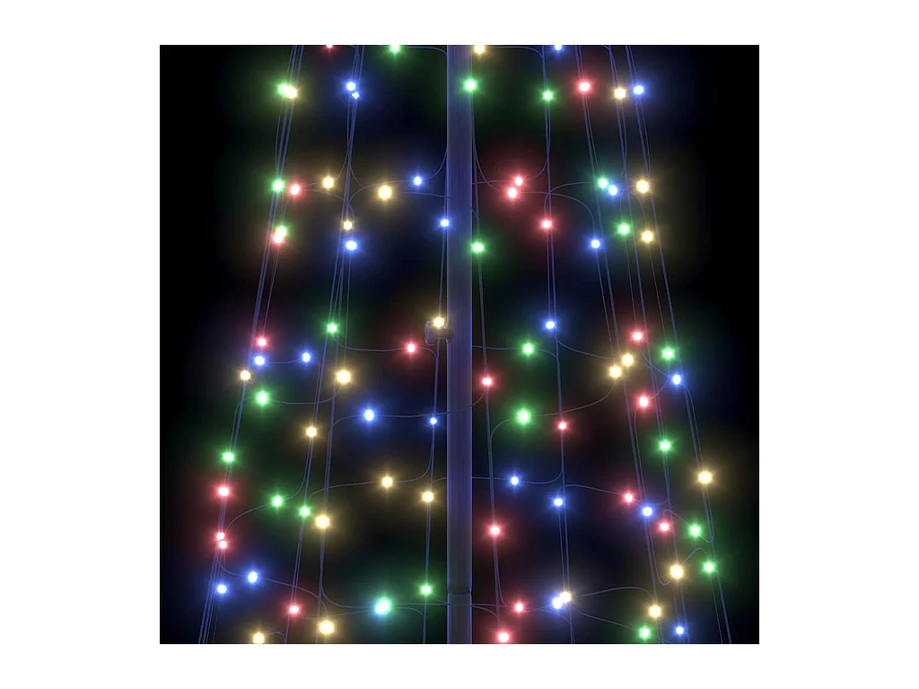 Árbol de Navidad LED con 800 LED Multicolor 400 cm Hierro