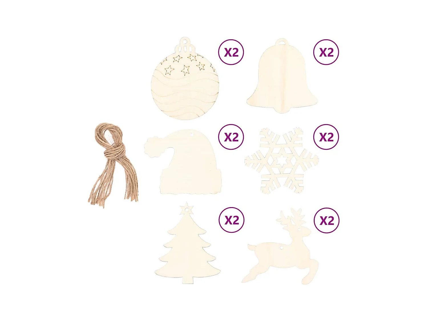 Árbol de Navidad Natural 210 cm madera maciza de fresno