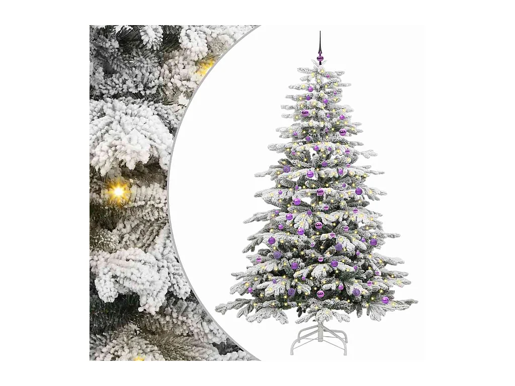 Árbol de Navidad artificial con ramas articuladas 240 cm