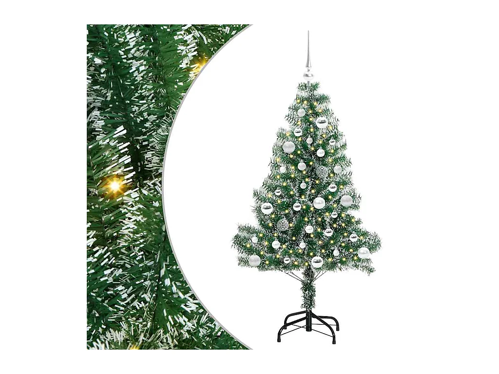 Arbre de Noël artificiel floconné de neige avec lumière LED