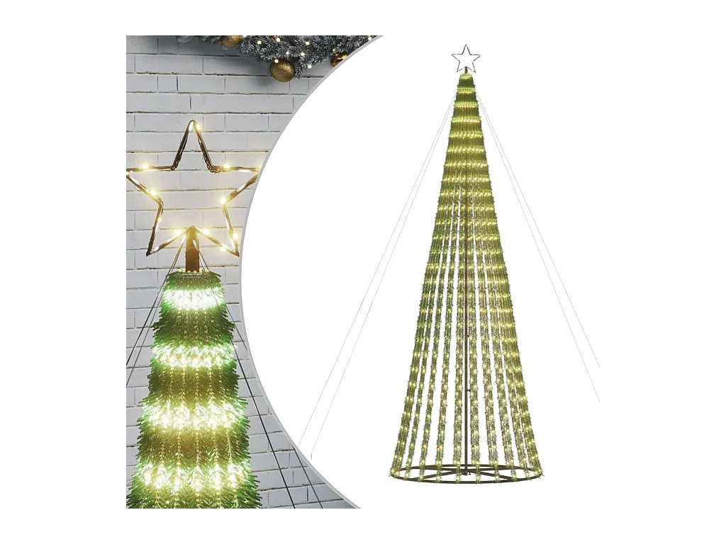 LED-kerstboom 688 LEDs warm wit 300 cm