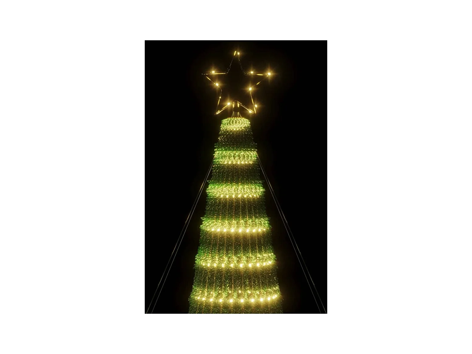 LED-kerstboom 688 LEDs warm wit 300 cm