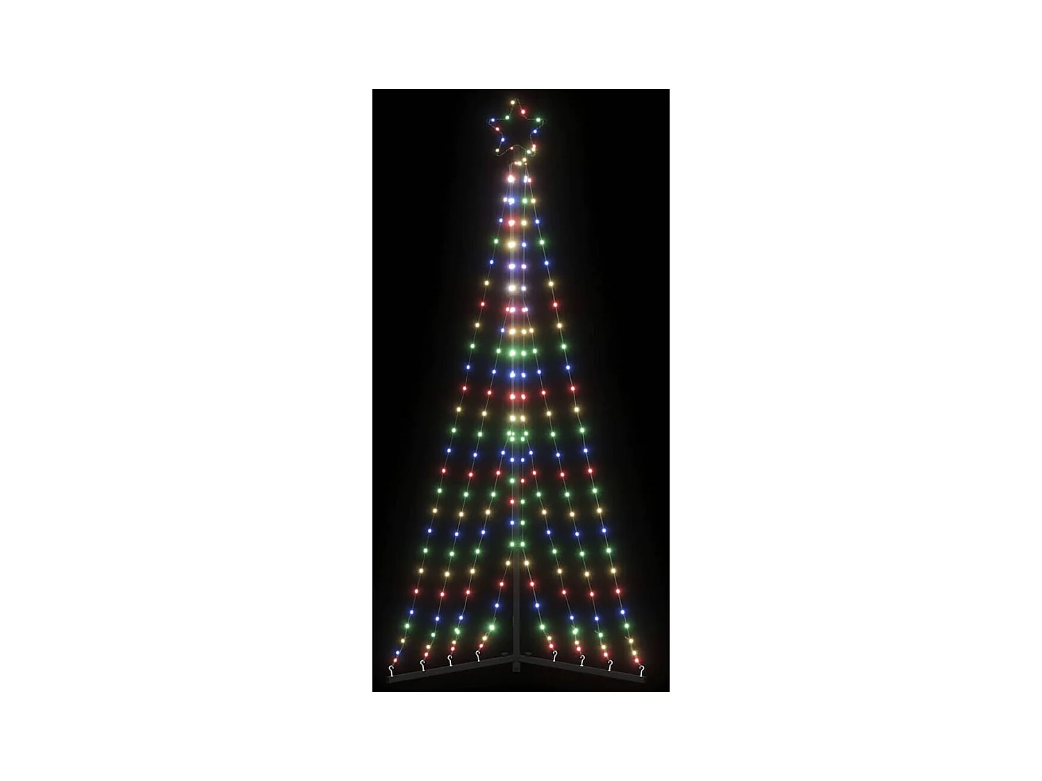 Sapin de Noël à LED 339 LED colorées 187 cm