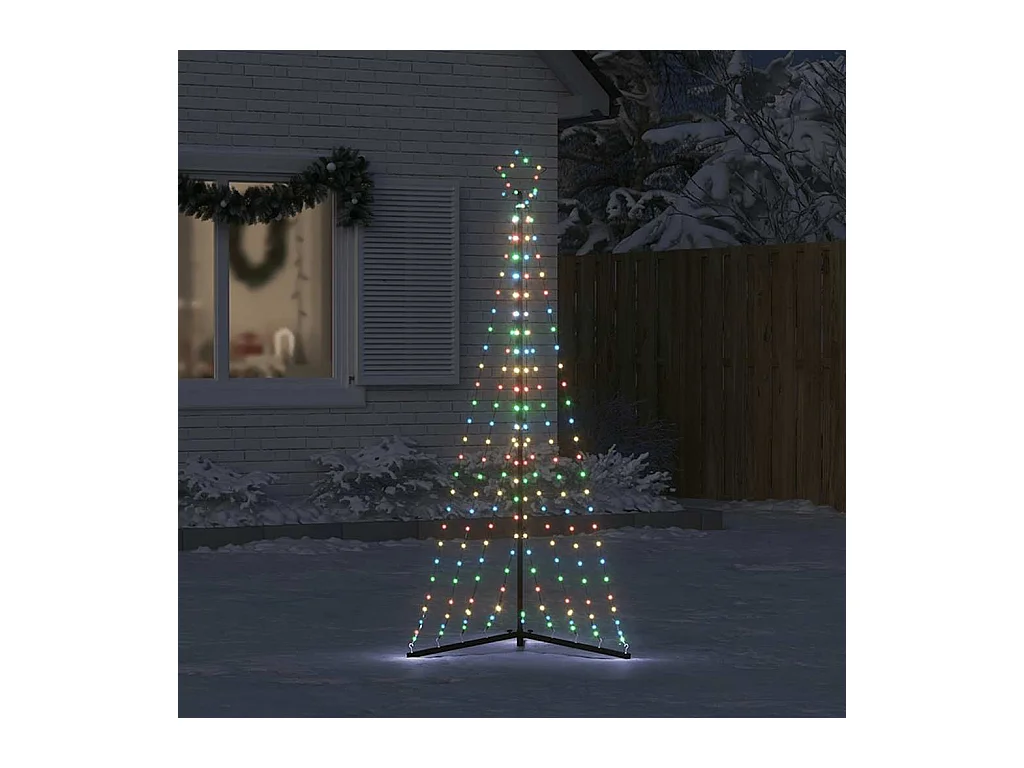 Sapin de Noël à LED 339 LED colorées 187 cm