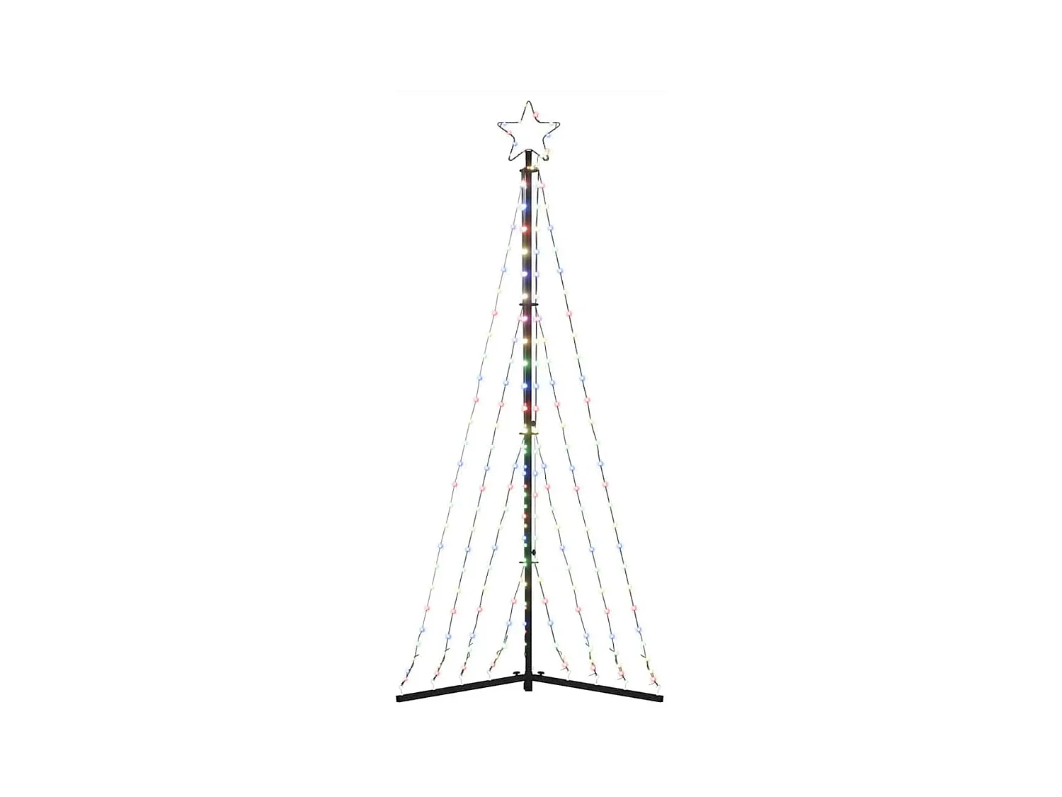Sapin de Noël à LED 339 LED colorées 187 cm