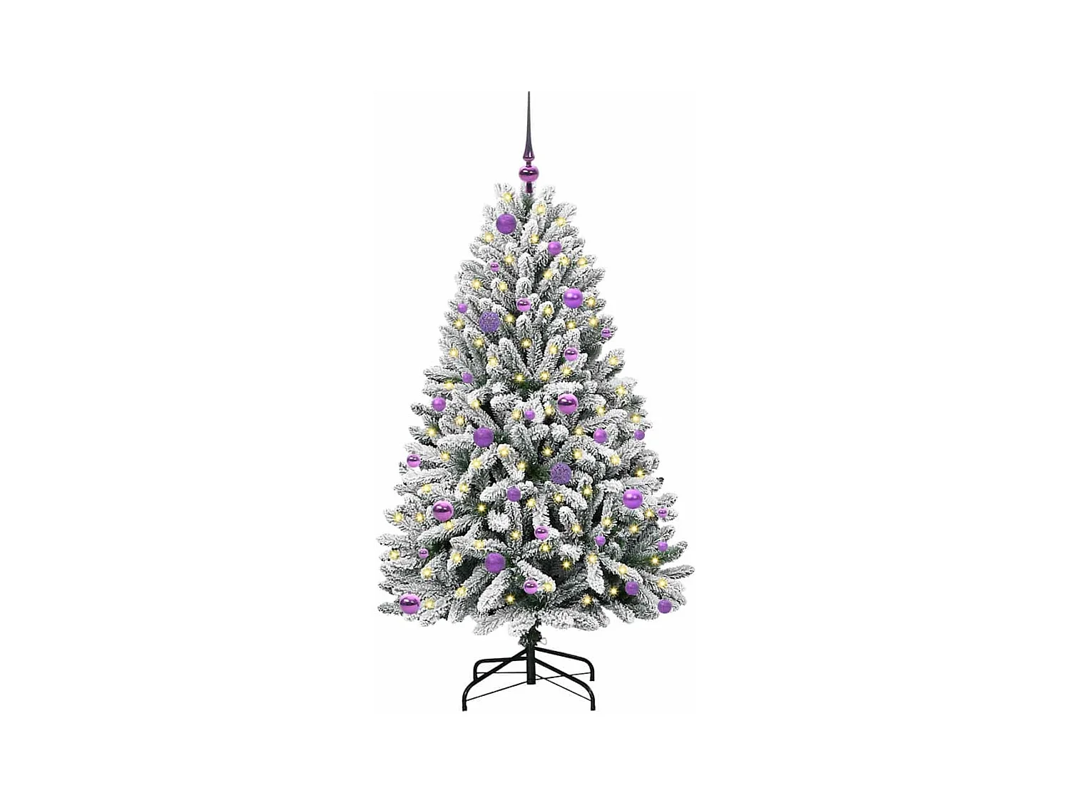 Árbol de Navidad artificial Verde y 150 cm PVC y Metal