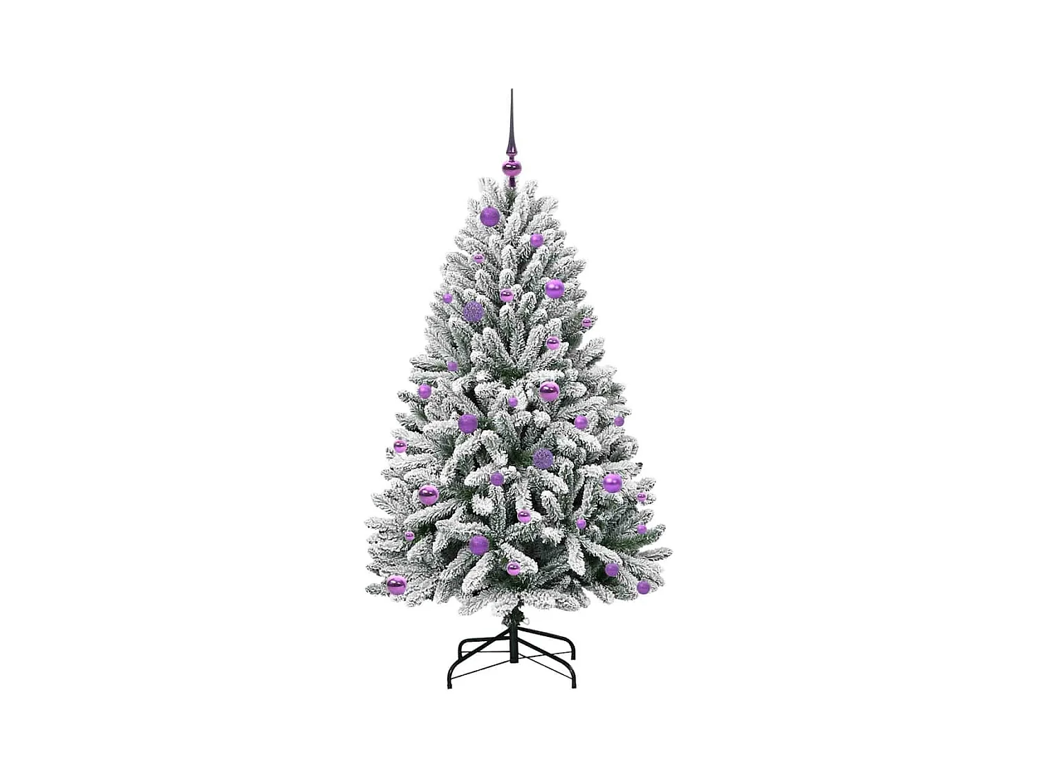 Árbol de Navidad artificial Verde y 150 cm PVC y Metal