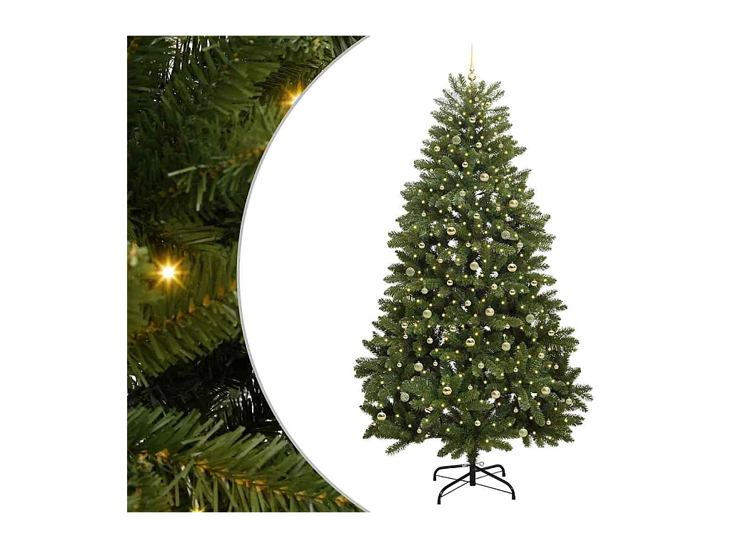 Sapin de Noël artificiel Vert 300 cm PVC et métal