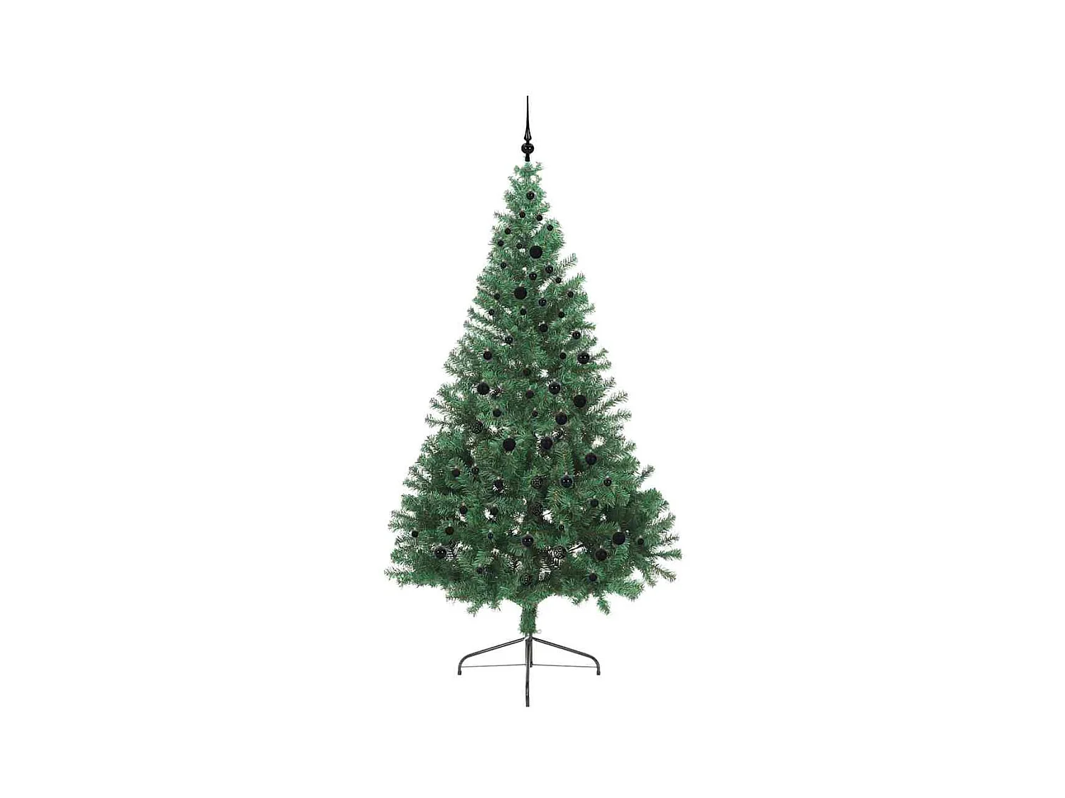 Sapin de Noël artificiel pré-éclairé Vert 240 cm PVC