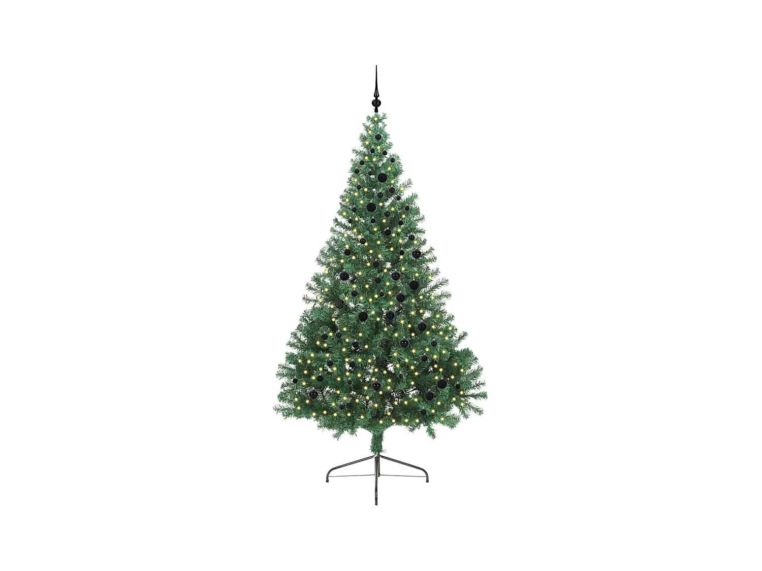 Sapin de Noël artificiel pré-éclairé Vert 240 cm PVC