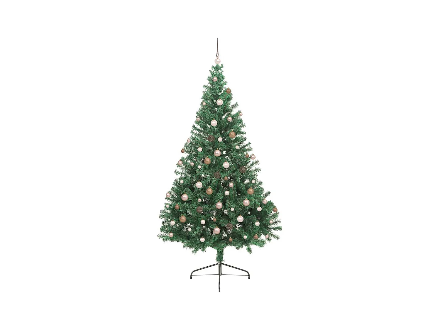 Sapin de Noël artificiel pré-éclairé Vert 240 cm PVC