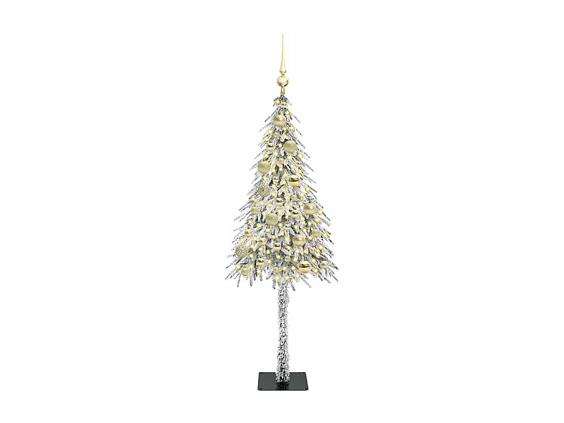 Árvore de Natal com 150 LEDs com suporte Branco 120 cm PE e Aço