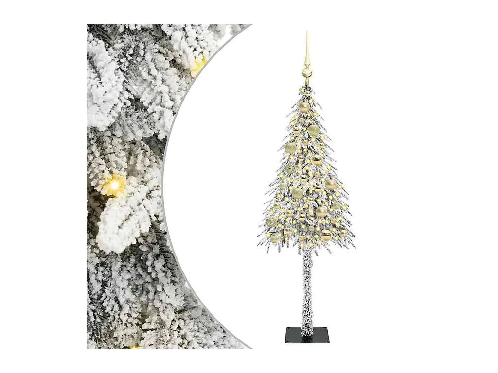 Árvore de Natal com 150 LEDs com suporte Branco 120 cm PE e Aço