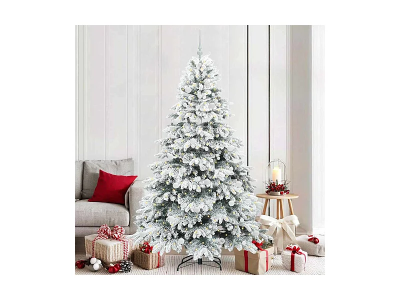 Árbol de Navidad artificial con 300 LED Verde 210 cm PE y PVC