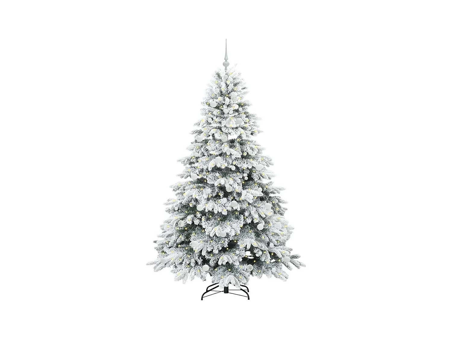 Árbol de Navidad artificial con 300 LED Verde 210 cm PE y PVC