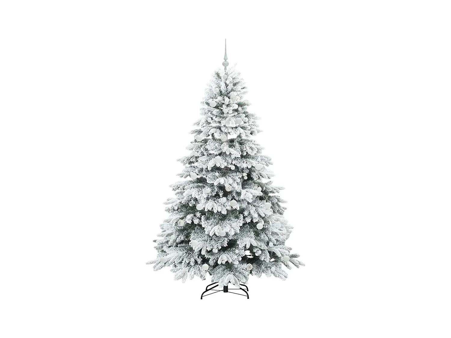 Árbol de Navidad artificial con 300 LED Verde 210 cm PE y PVC