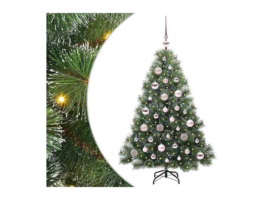 Árbol de Navidad artificial con 150 LED Verde 120 cm PE y PVC