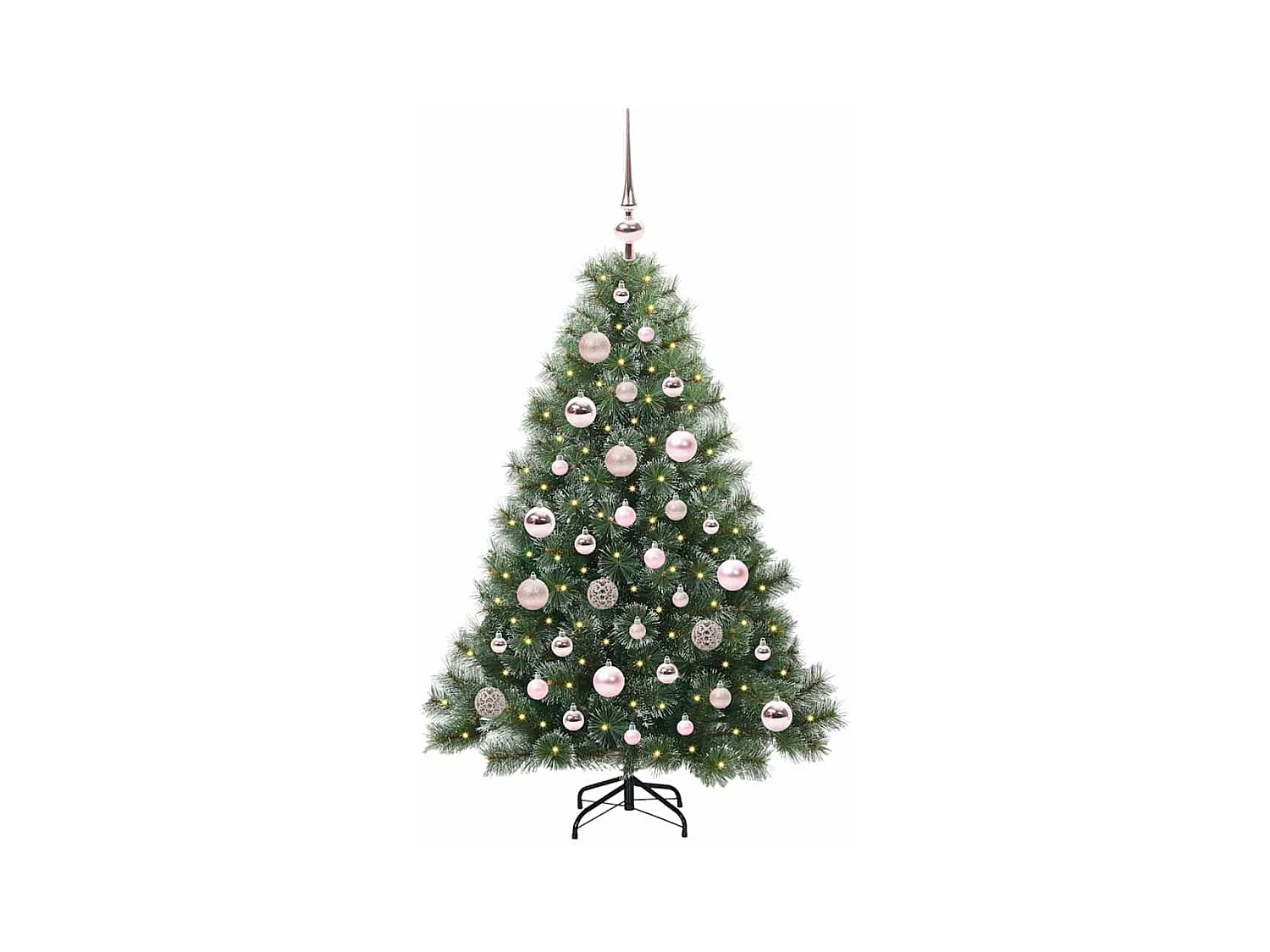 Árbol de Navidad artificial con 150 LED Verde 120 cm PE y PVC