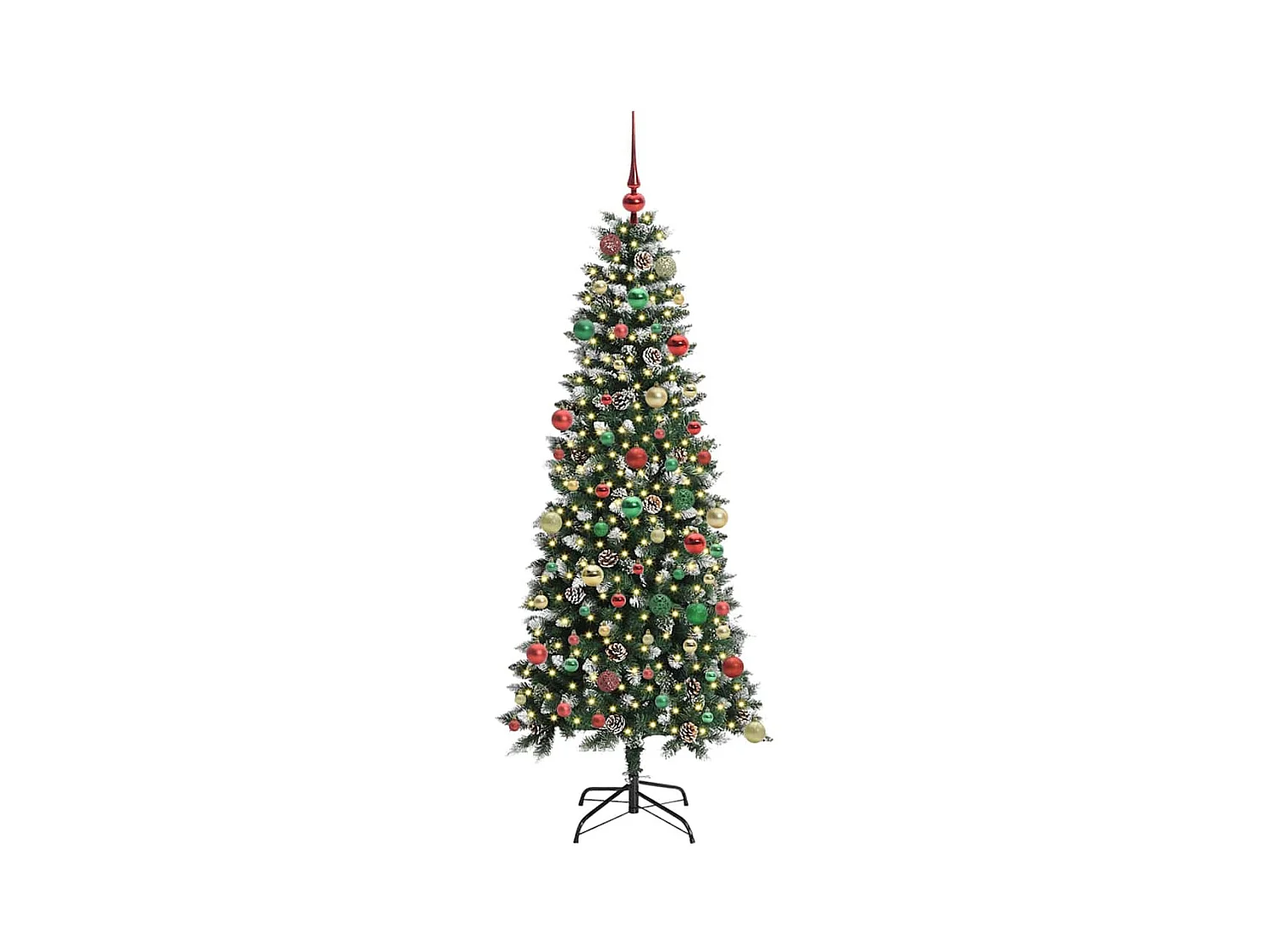 Sapin de Noël artificiel avec 300 LED Vert 76 x 76 x 180 cm
