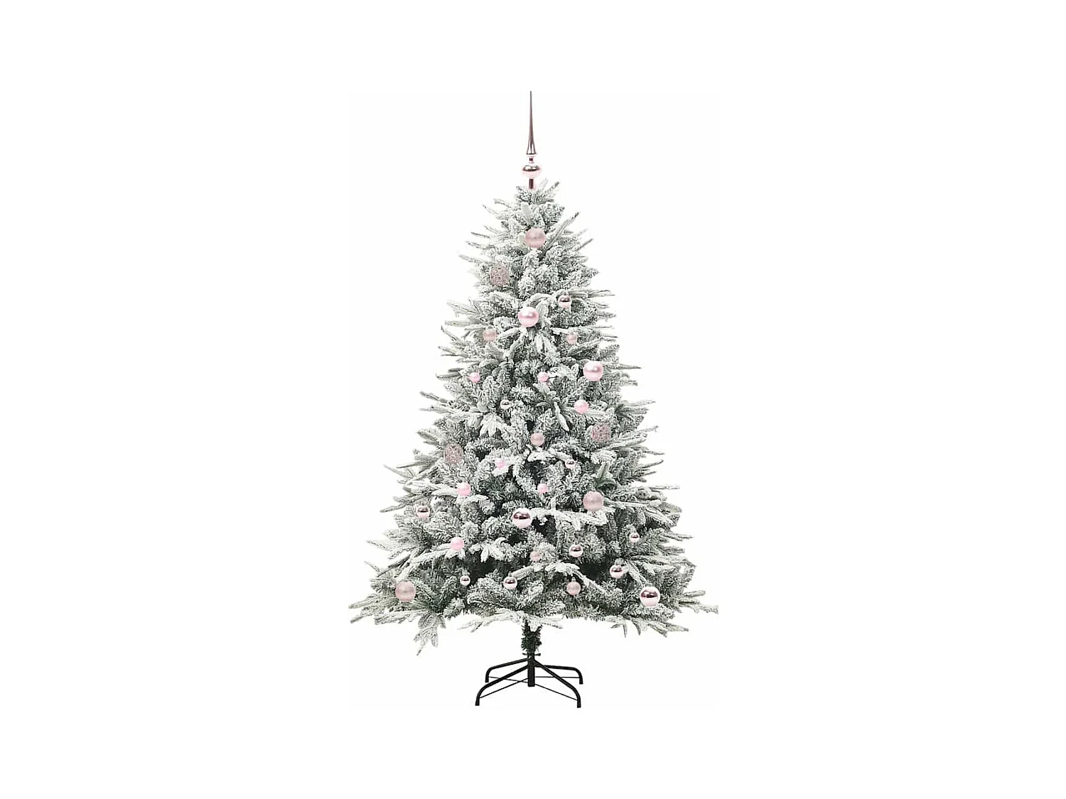 Árbol de Navidad Artificial Pre-iluminado con Juego de Bolas