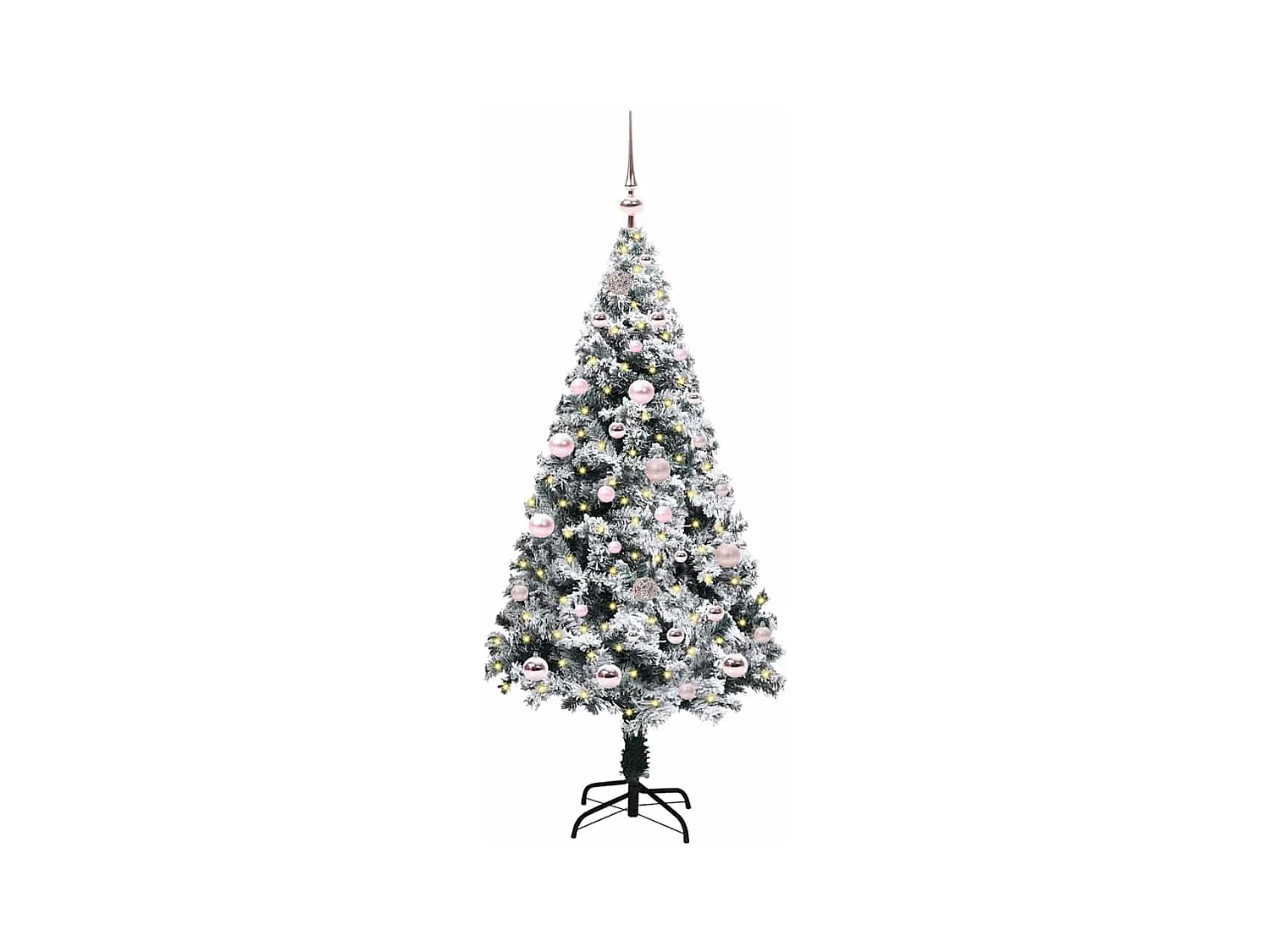 Sapin de Noël artificiel Vert 150 cm PVC, Acier et Plastique